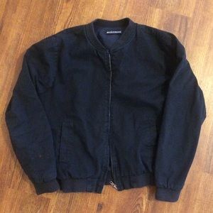 Brandy Melville black bomber jacket